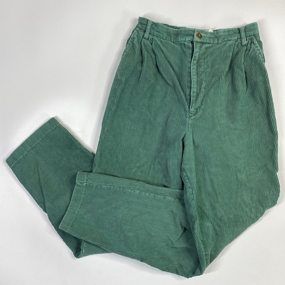 Contrasts Corduroy By Hartwell Green Tapered Pants Size 11 (24x29) - Picture 1 of 10